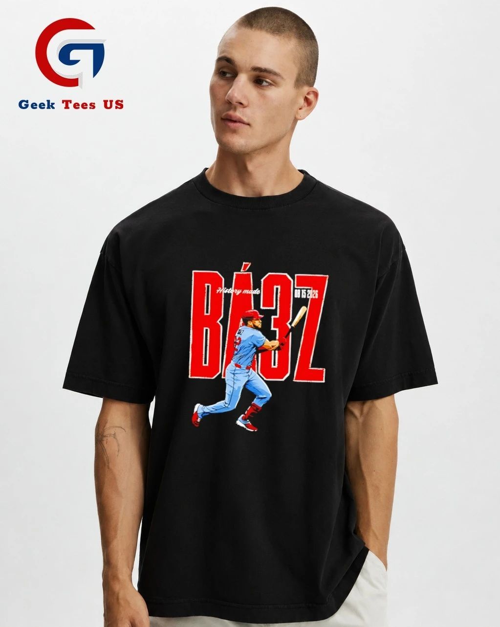 History Made Joshua Báez 2026 St. Louis Cardinals Baseball Player Swinging shirt