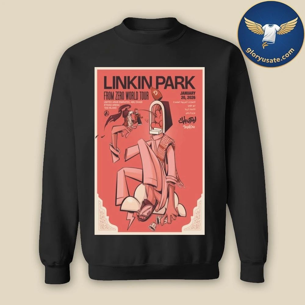 Linkin Park Abu Dhabi at Etihad Arena January 20 2026 Concert Poster Shirt