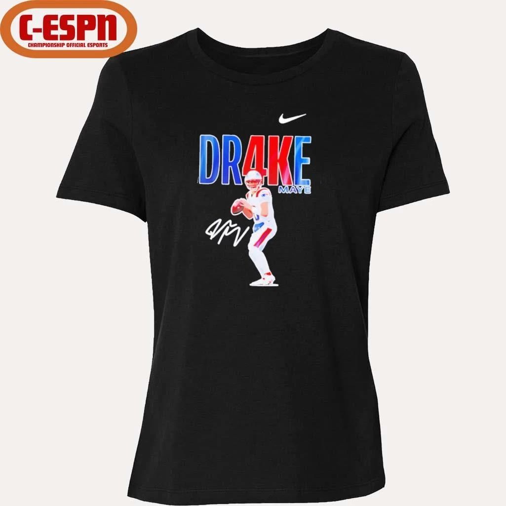 Nike Drake Maye no 10 Patriots signature shirt