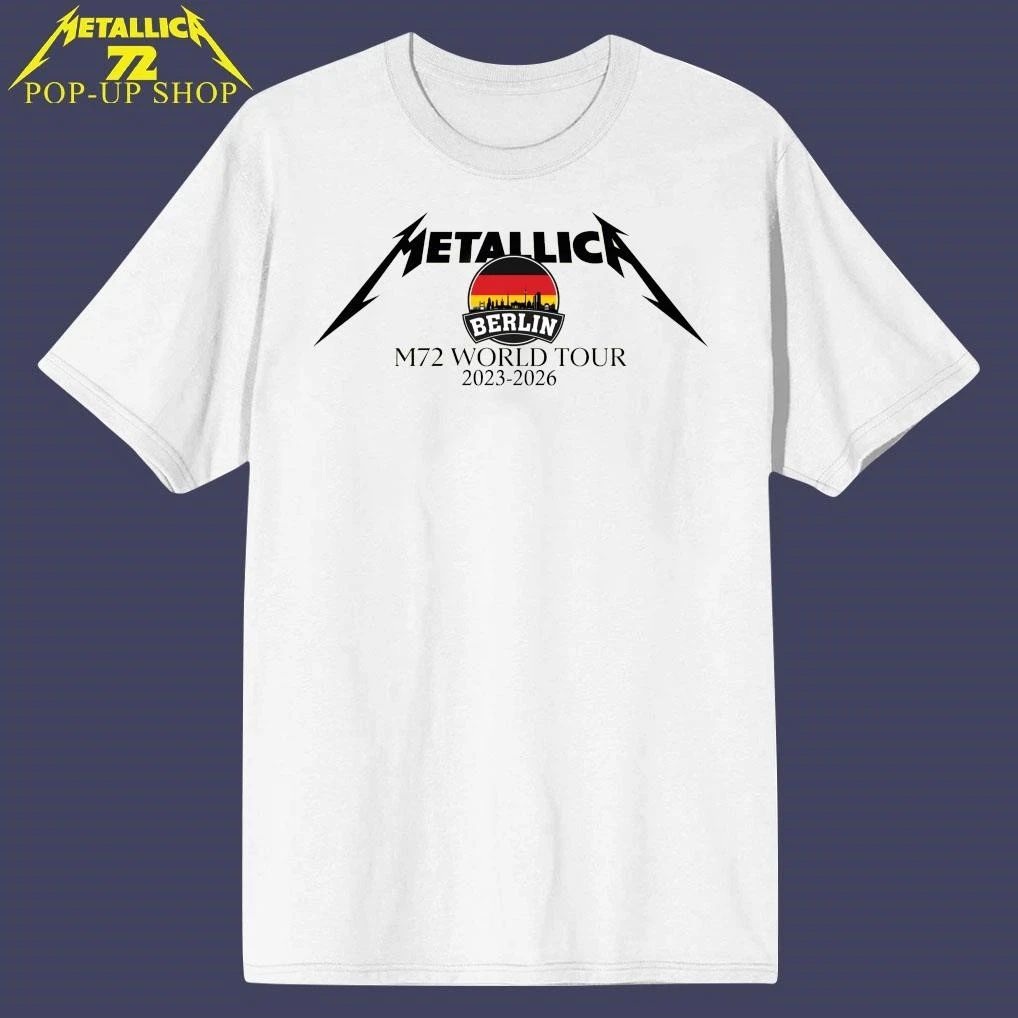 Metallica M72 Berlin Germany 2023 2026 World Tour T-Shirt