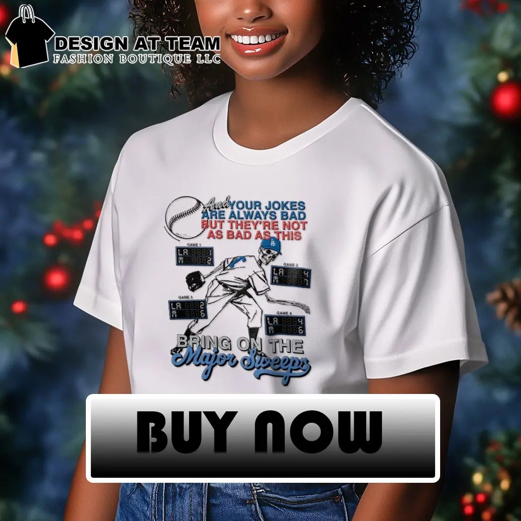 Los Angeles Dodgers Bring on the Major Sweeps Skeleton Baseball shirt