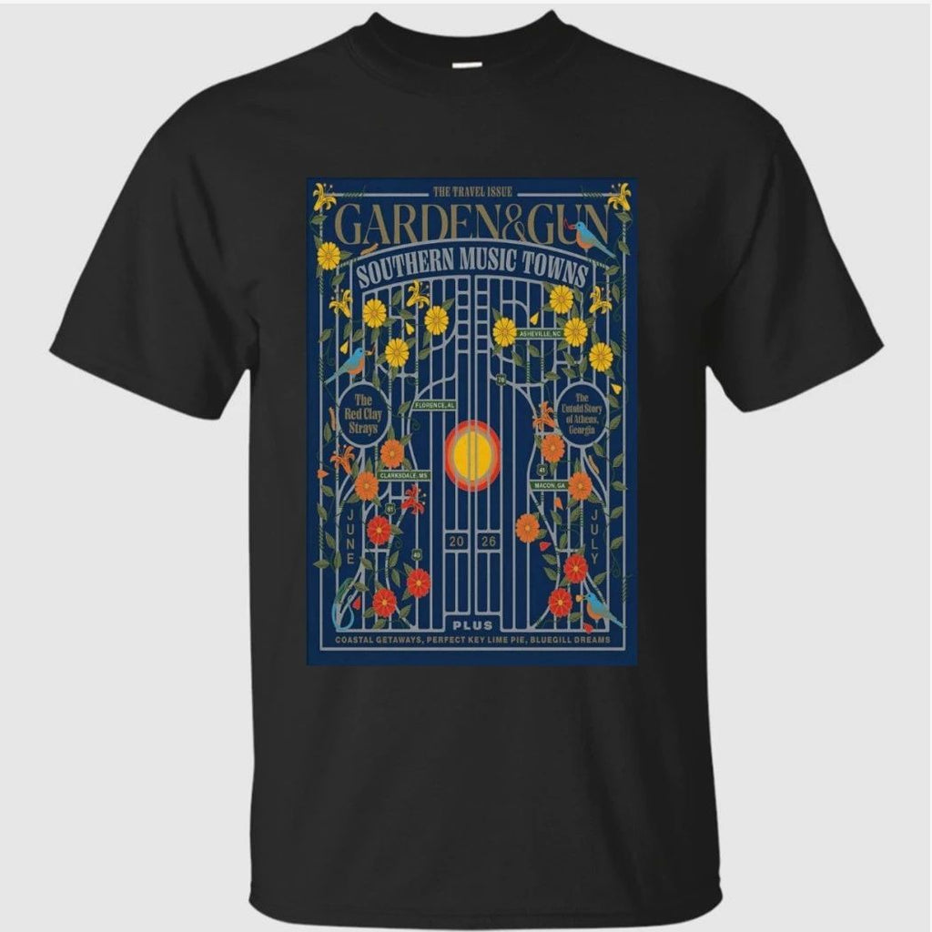 Garden And Gun Southern Music Towns June-July 2026 Tour Poster Shirt