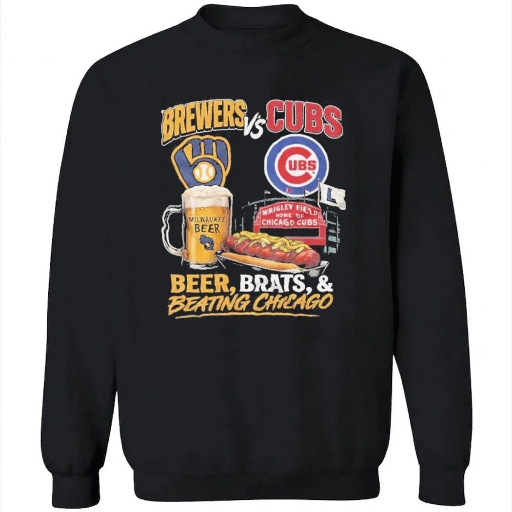 Milwaukee Brewers Chicago Cubs Wrigley Field Baseball Shirt