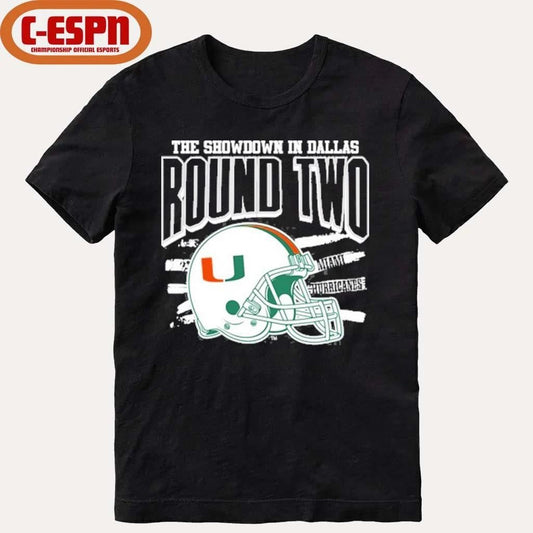 Showdown in Dallas Round Two Miami Hurricanes CFP shirt