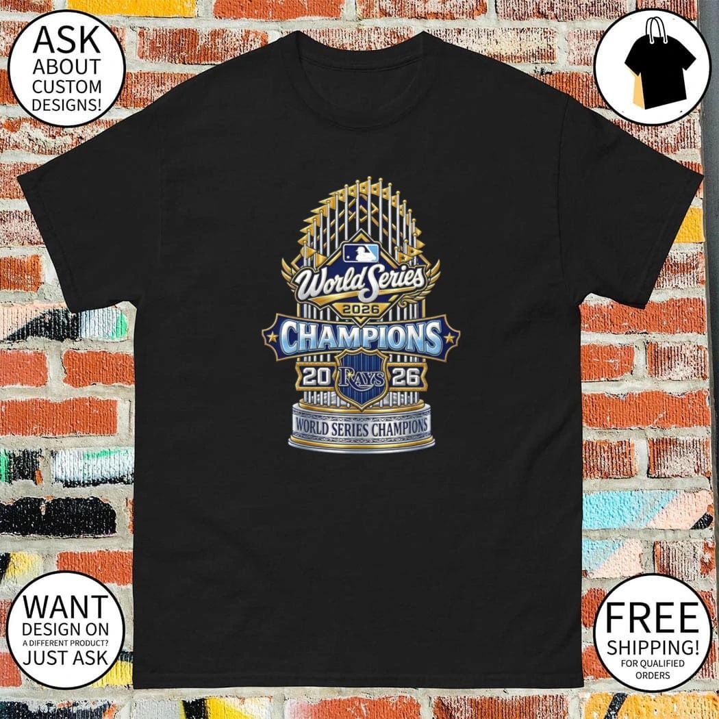 Tampa Bay Rays World Series 2026 Champions Trophy Baseball shirt