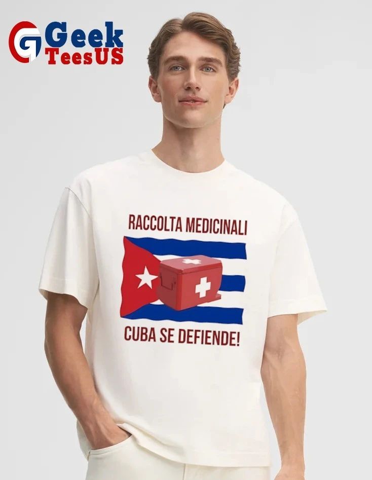 Raccolta Medicinali Cuba se defiende Medical Aid Supplies Support Mission shirt