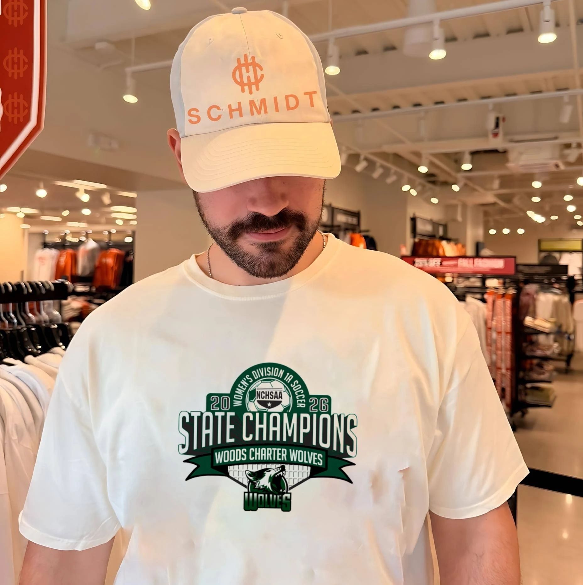 Woods Charter Wolves 2026 NCHSAA Women’s Division 1A Soccer Champions shirt