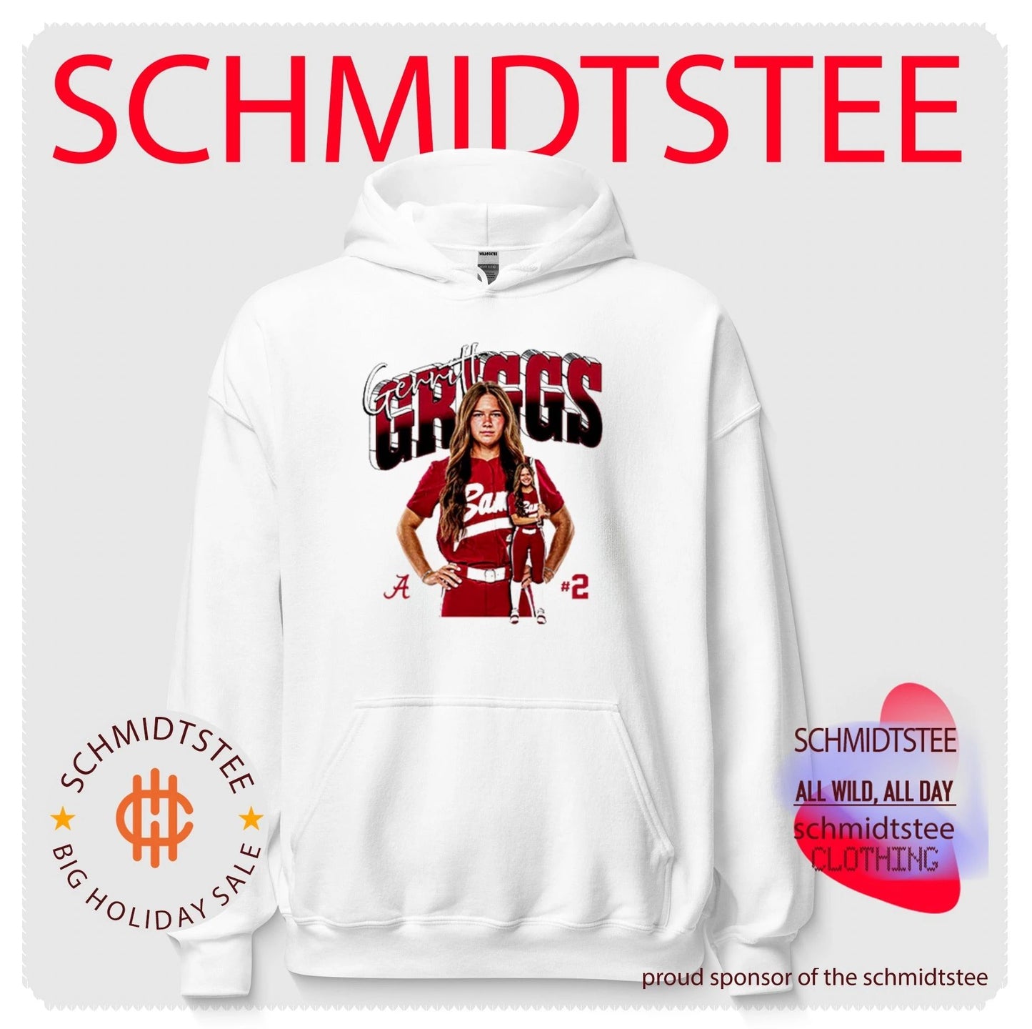Gerritt Griggs Alabama Softball NCAA Player Collage shirt