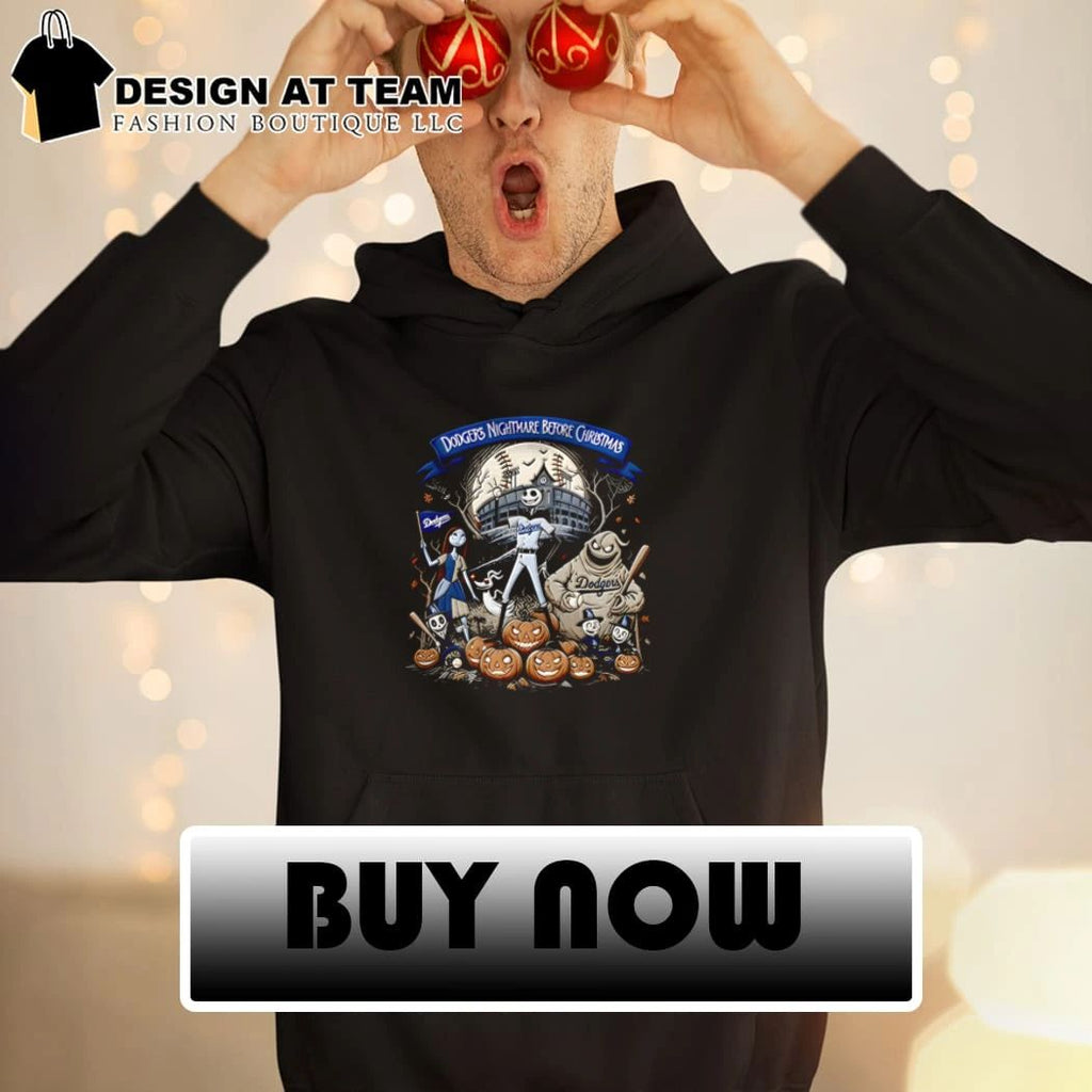 Dodgers Nightmare Before Christmas Retro Fan Tribute Halloween shirt