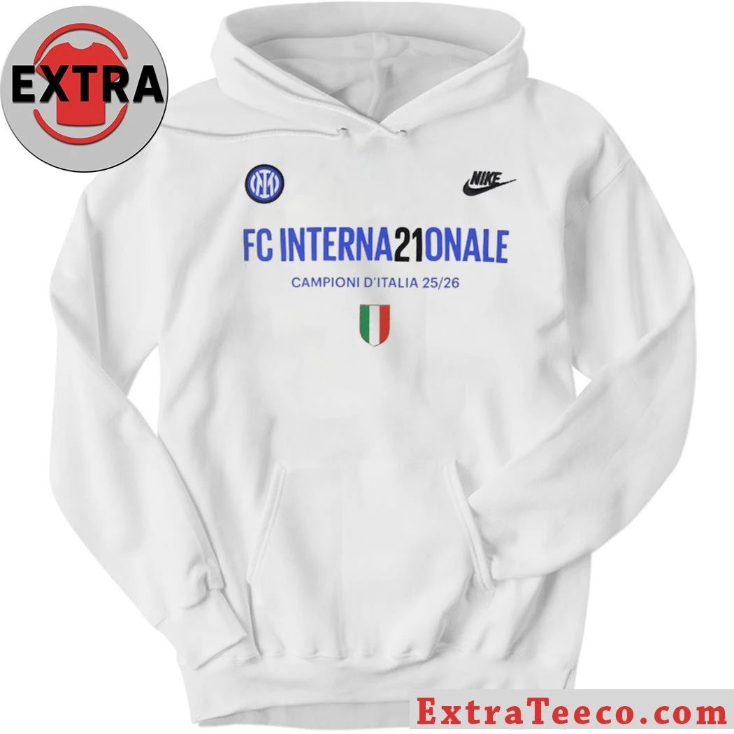 Inter Milan Nike Campioni D’Italia 2025-2026 Serie A Champions FC Interna21onale T-Shirt