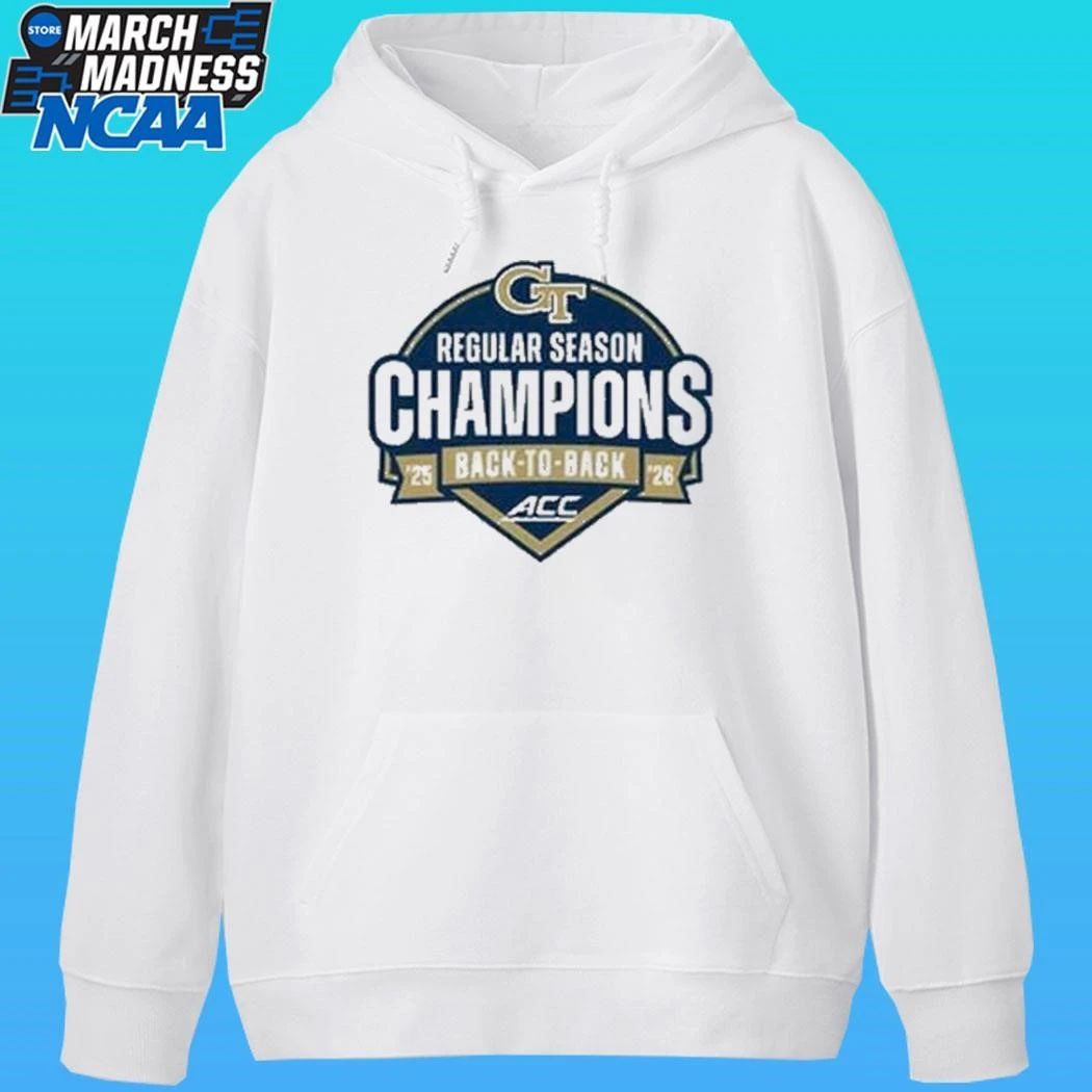 Georgia Tech Baseball Back-to-back Acc Champions Shirt
