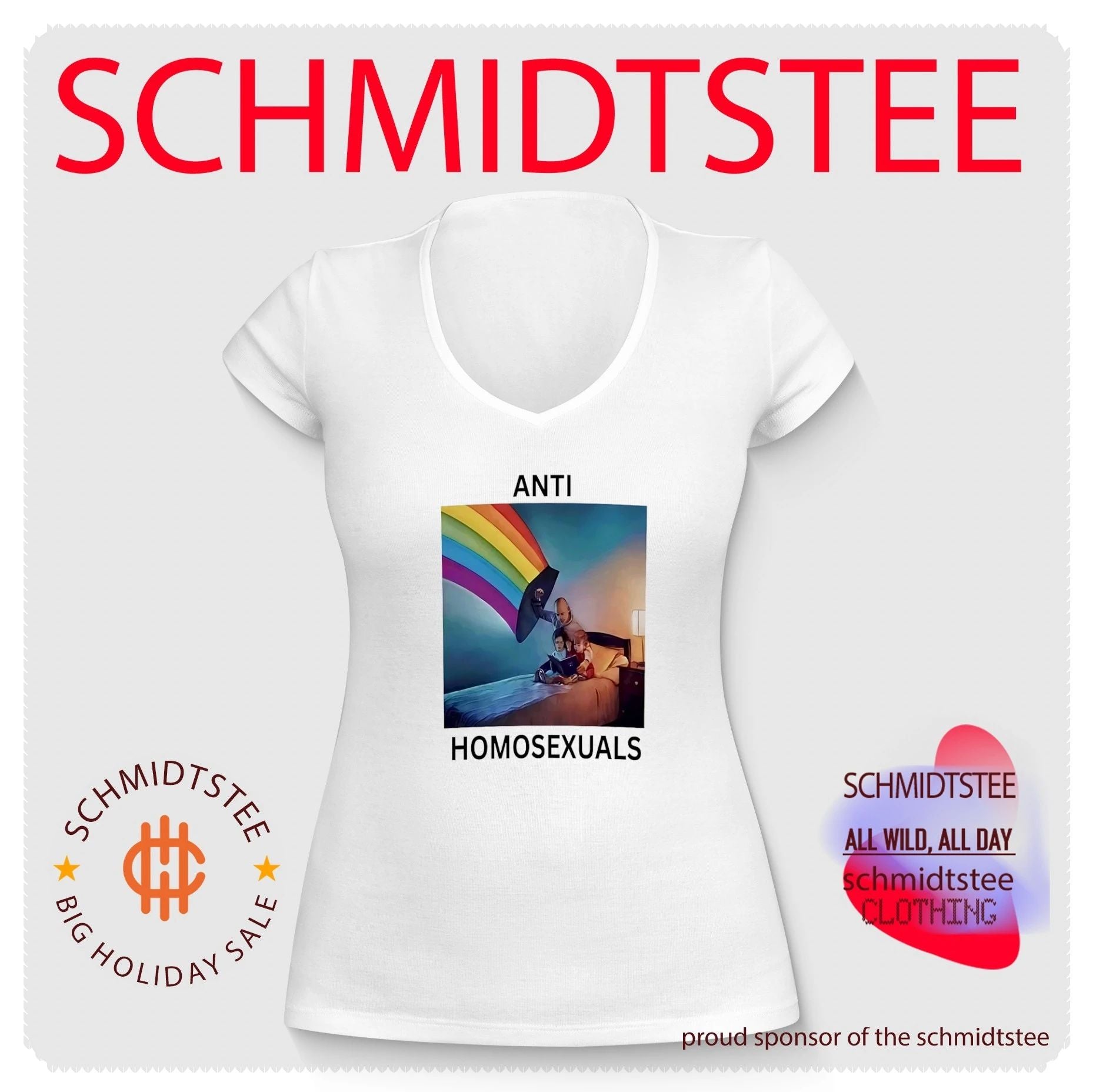 Anti Homosexuals Pride rainbow shirt