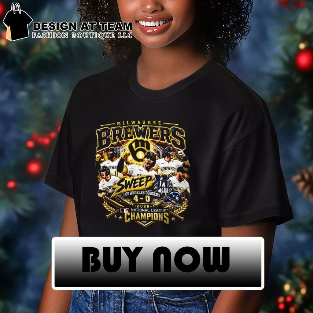Milwaukee Brewers Sweep Dodgers 2026 NL Champions NLCS 4-0 Baseball shirt