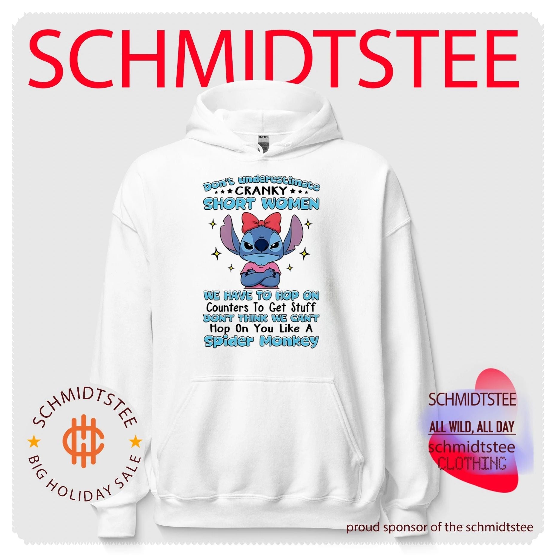 Don’t underestimate cranky short women we have to hope Stitch shirt