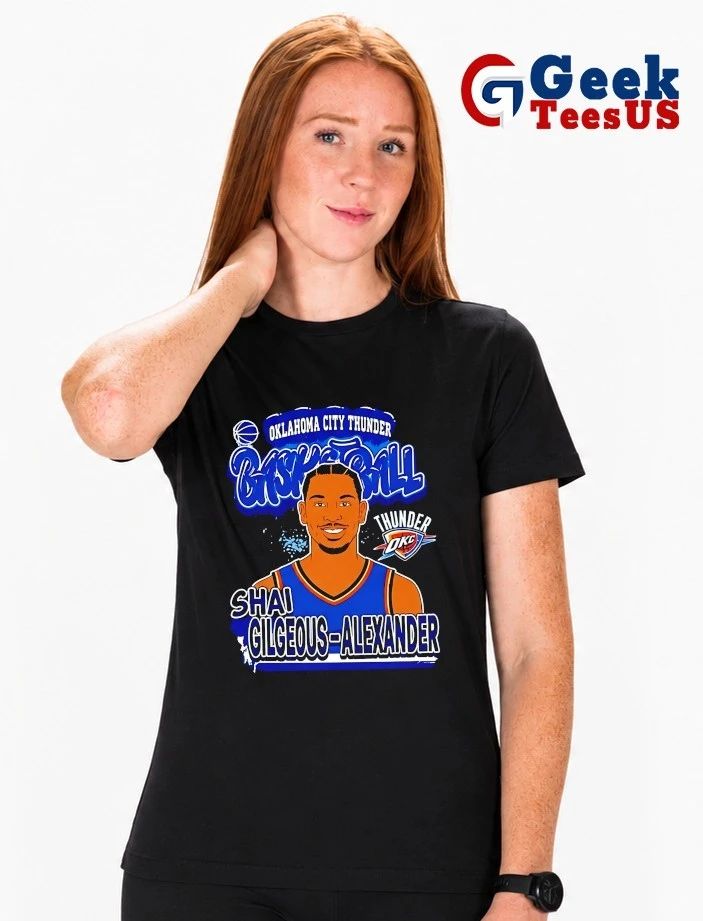 Shai Gilgeous Alexander Oklahoma City Thunder Basketball 2026 NBA graphic shirt