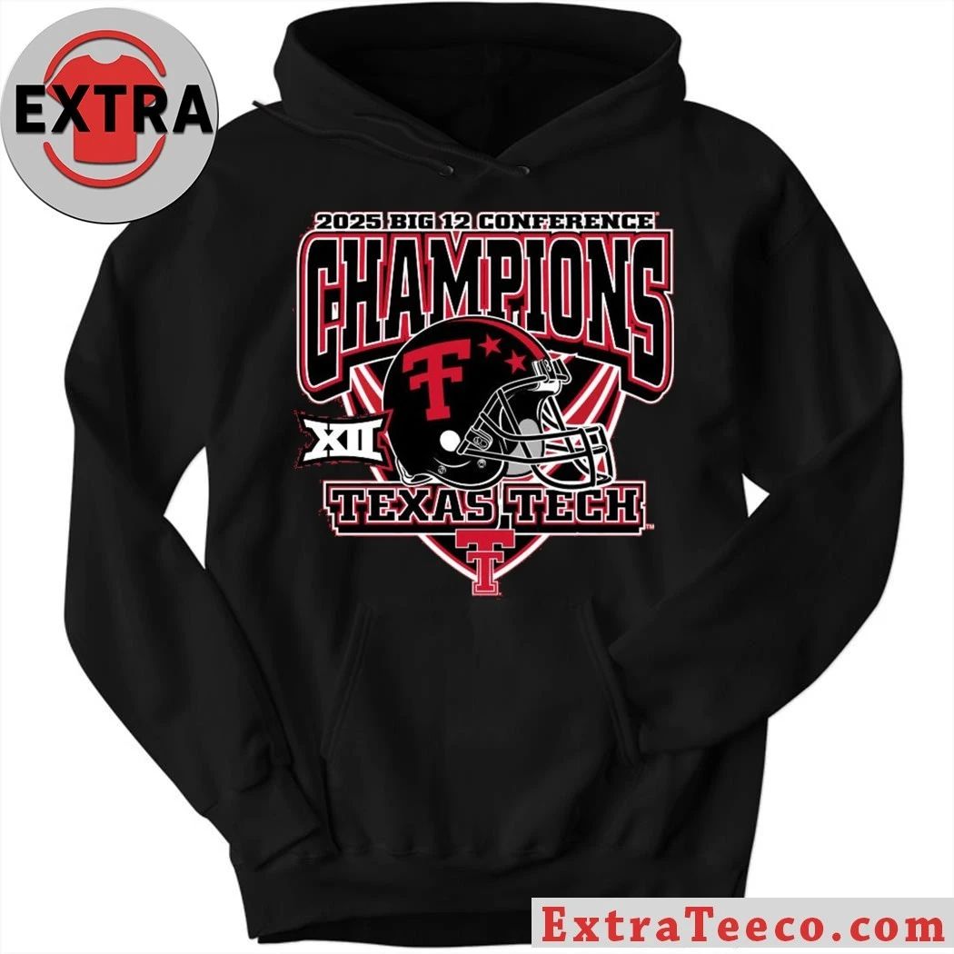 Celebrating the Texas Tech Red Raiders winning the Big 12 Conference Championship in 2025 Shirt