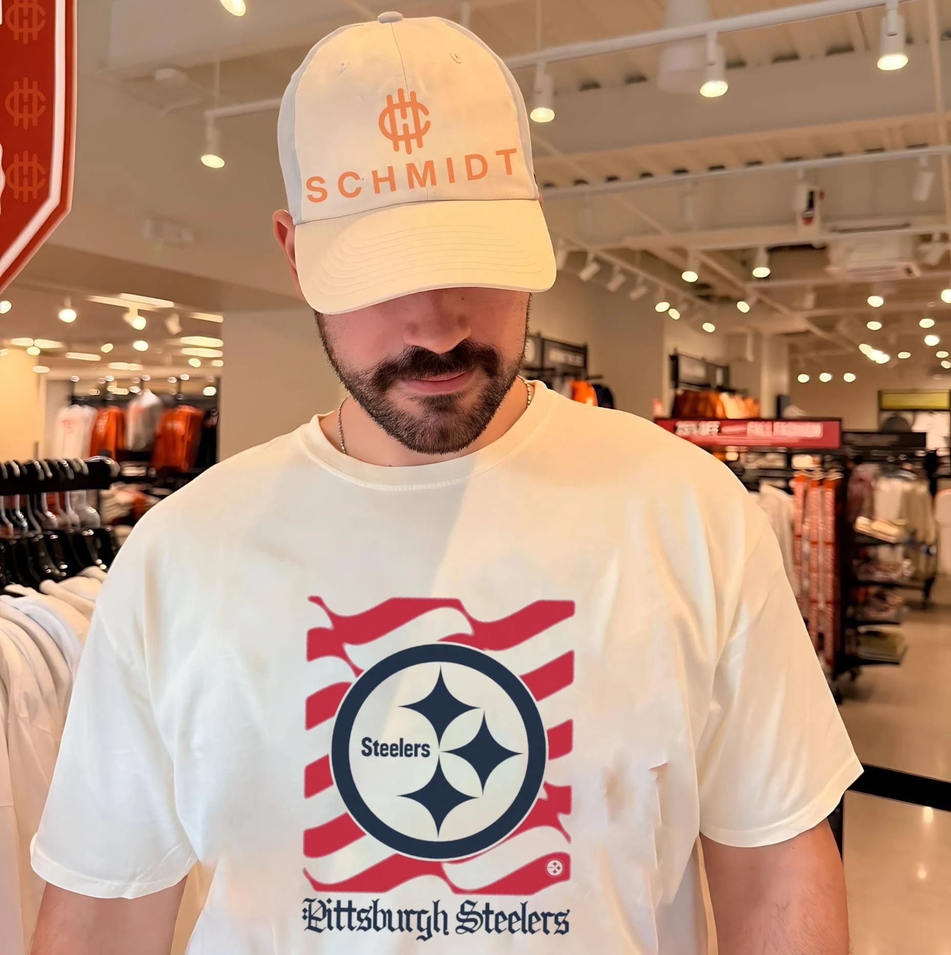 Pittsburgh Steelers American 250th Flag Heritage Wordmark shirt