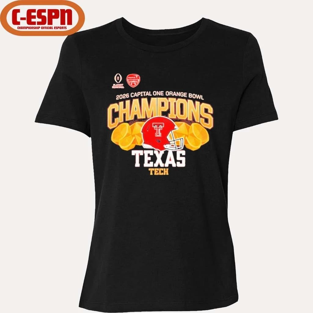 Texas Tech Red Raiders 2026 CFP Orange Bowl Champions shirt