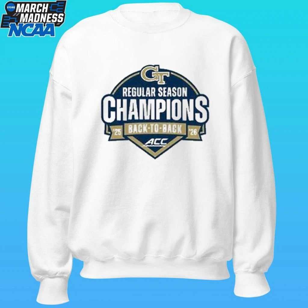 Georgia Tech Baseball Back-to-back Acc Champions Shirt