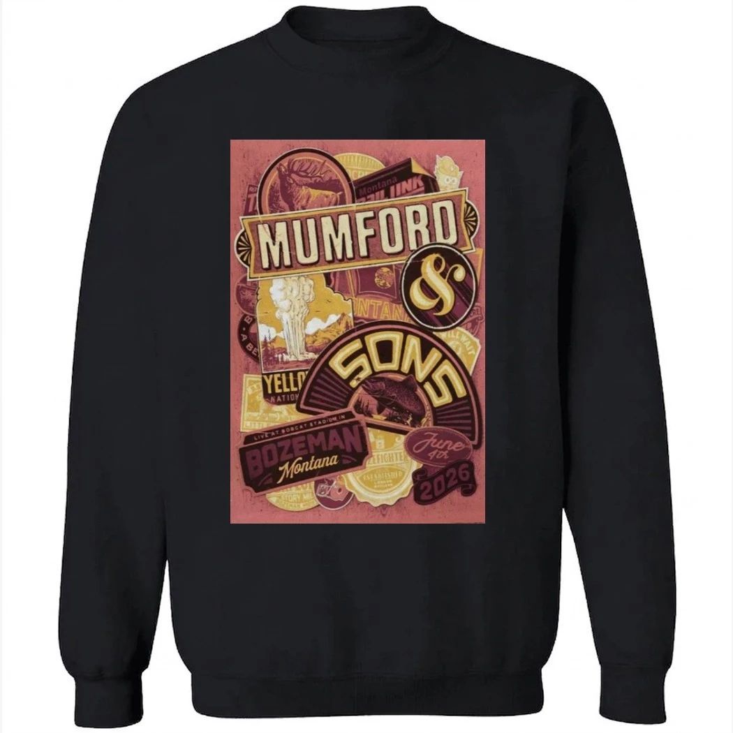 June 4th Mumford and Sons Bozeman, MT 2026 Tour Edition Poster Shirt