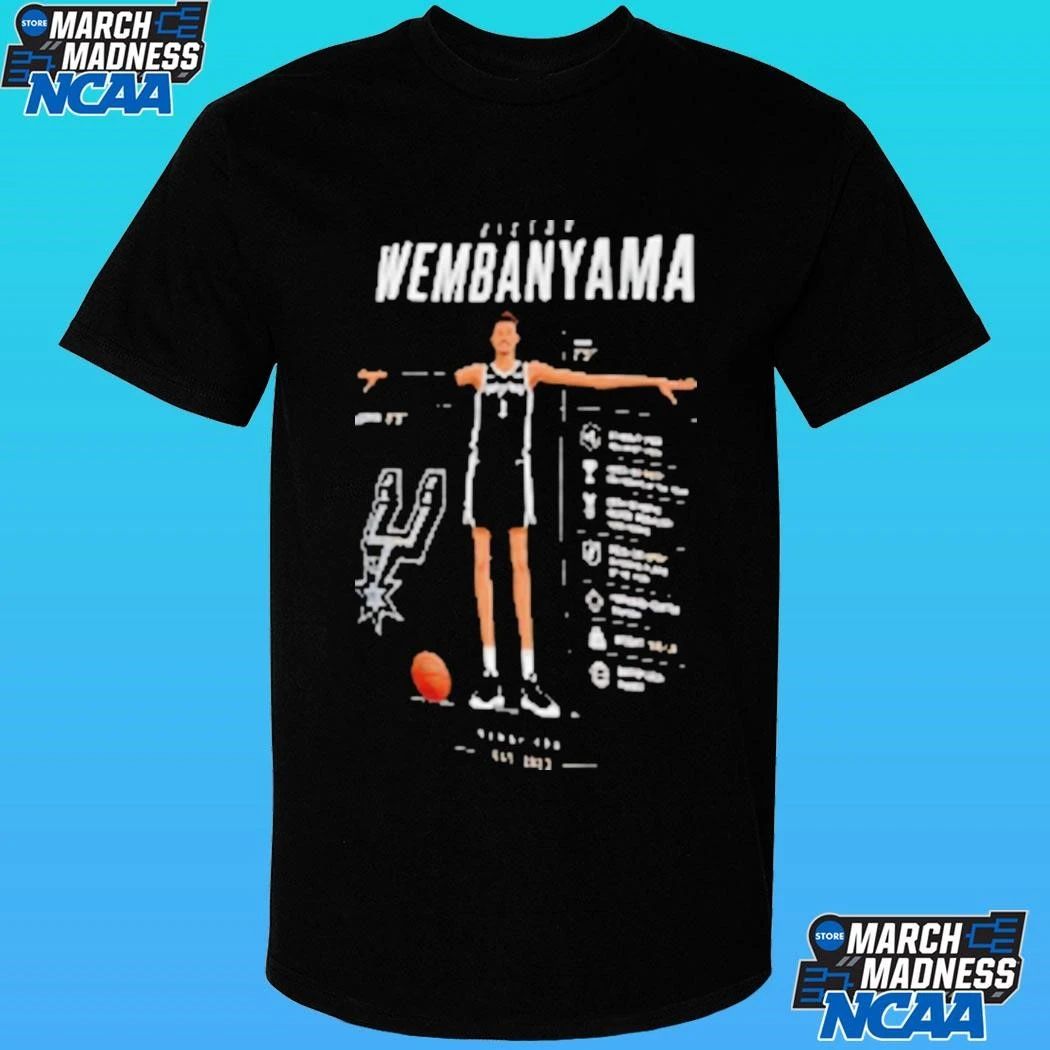 Victor Wembanyama Infographic Wemby Era Est 2023 San Antonio Spurs Shirt