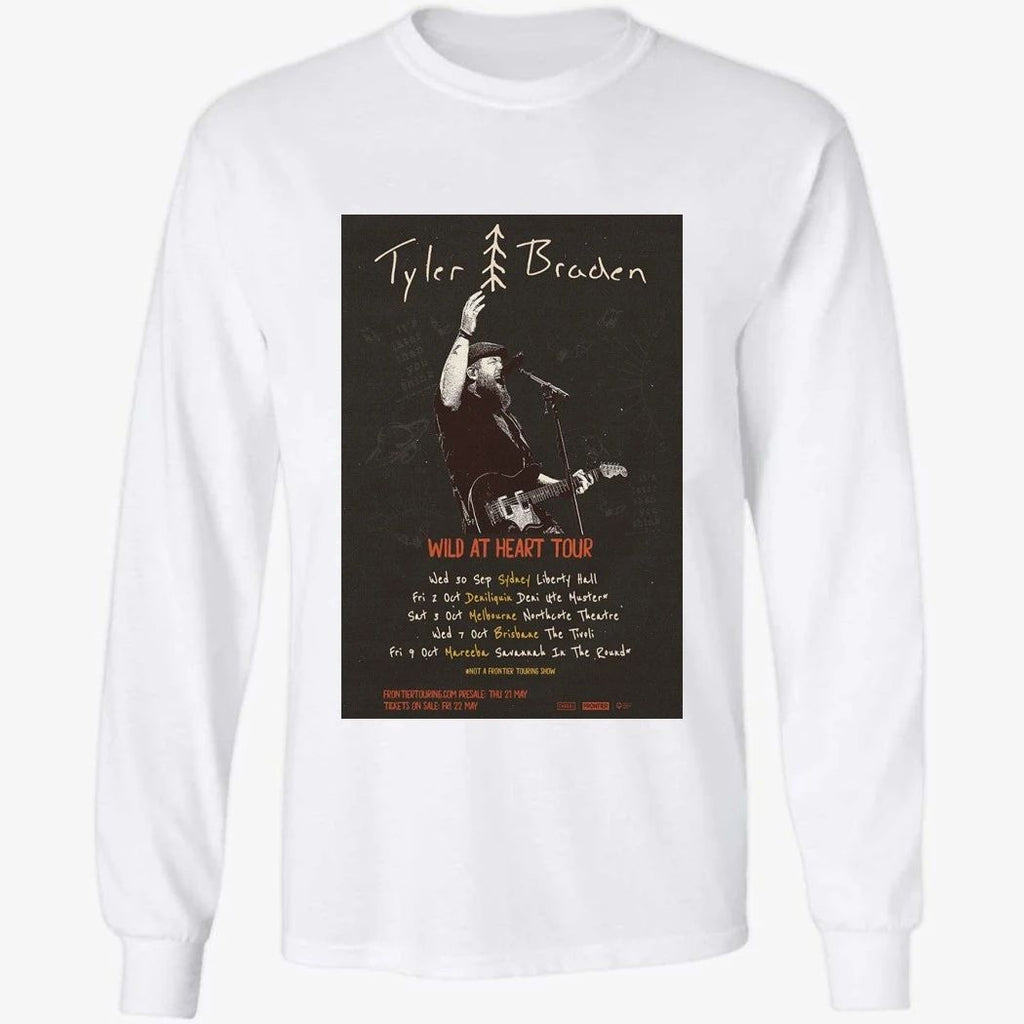 Tyler Braden Tour 2026 Australia Poster Shirt