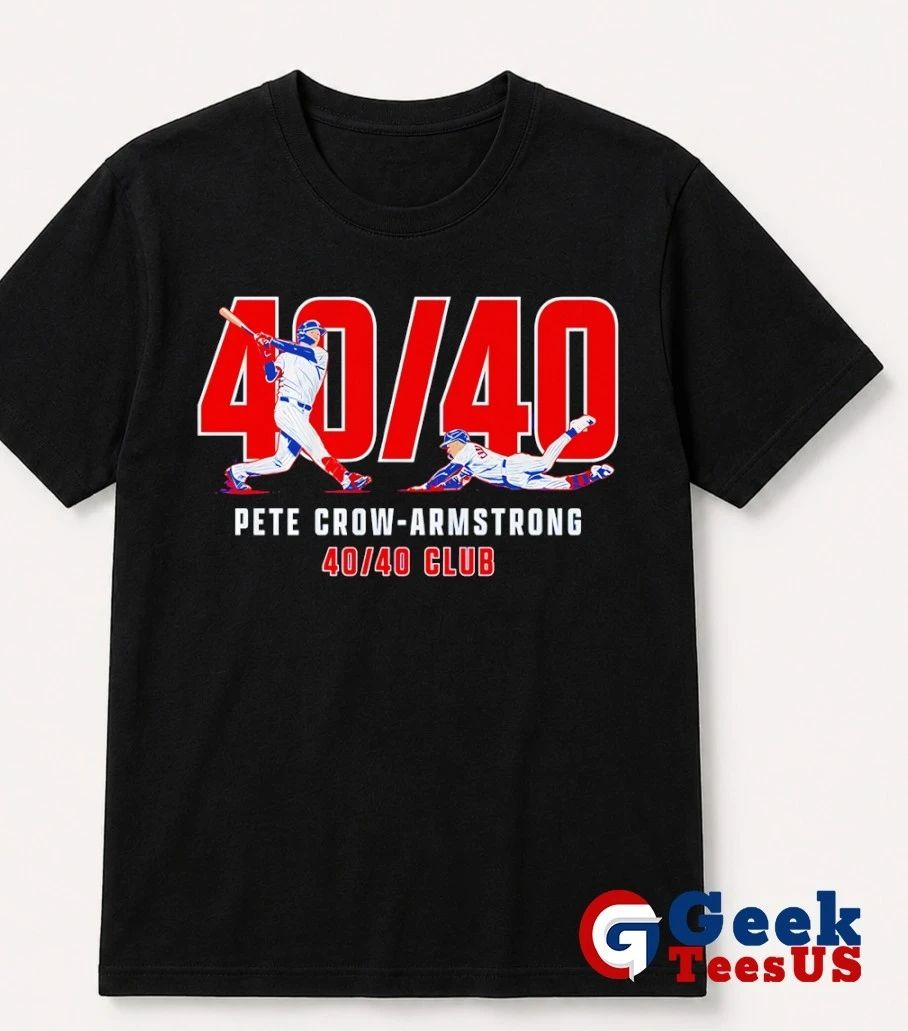 40.40 Pete Crow-Armstrong Chicago Cubs baseball shirt