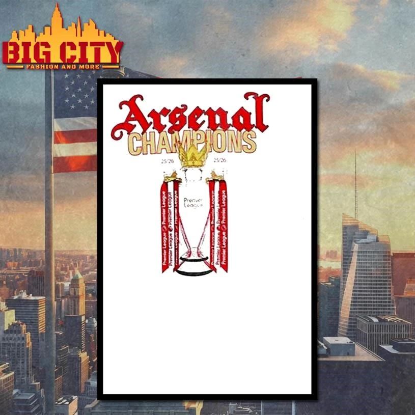 Arsenal Premier League Champions 25-26 Trophy Shirt
