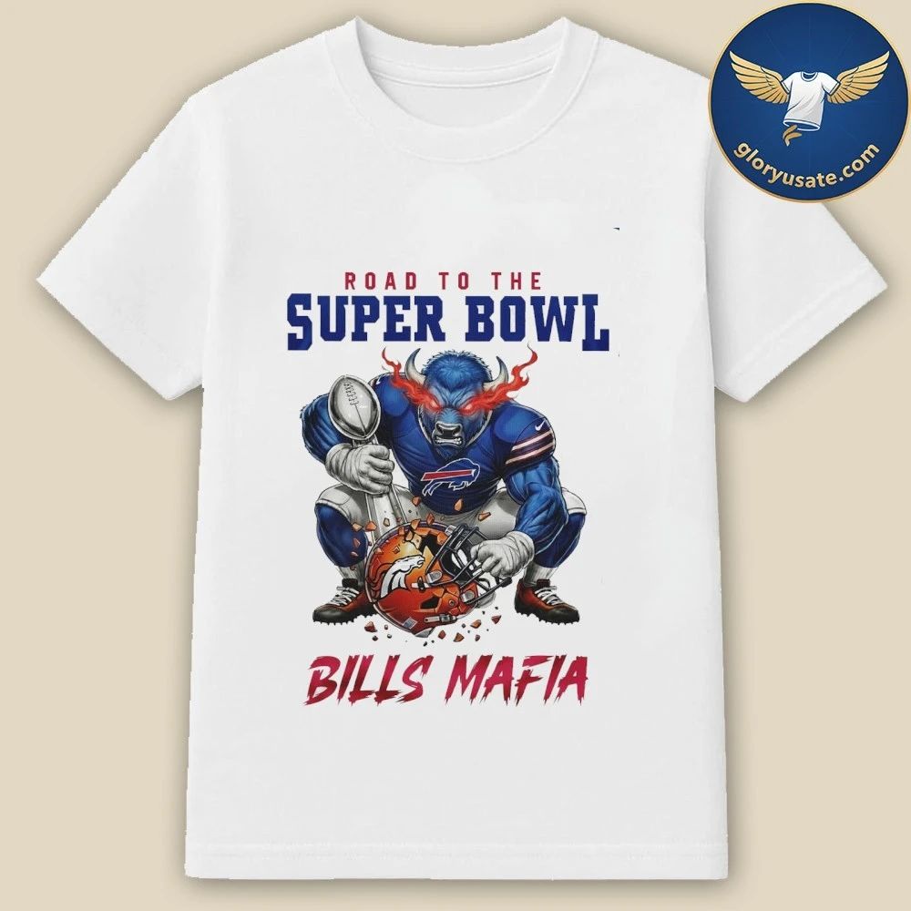 Buffalo Bills NFL Road To Super Bowl Mascot Shirt