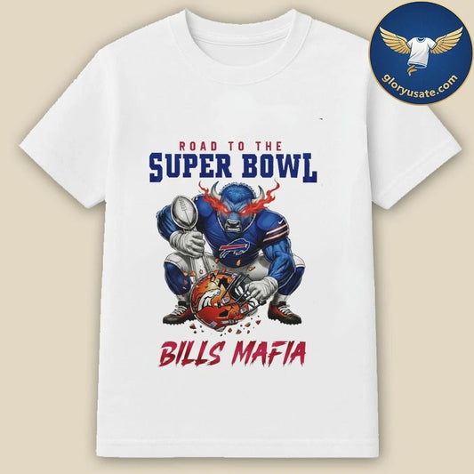 Buffalo Bills NFL Road To Super Bowl Mascot Shirt