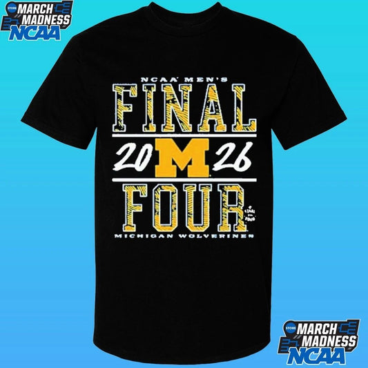 Michigan Wolverines 2026 NCAA Men’s Basketball Final Four March Madness Final Four Shirt