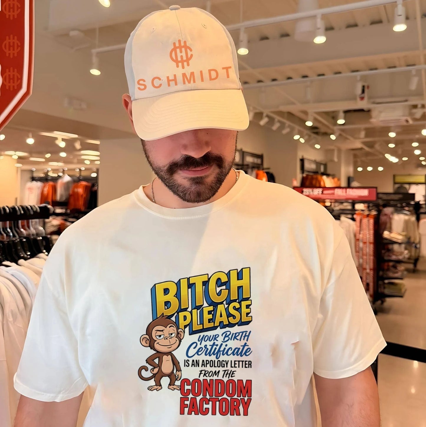 Bitch please your birth certificate is an apology letter cartoon monkey shirt