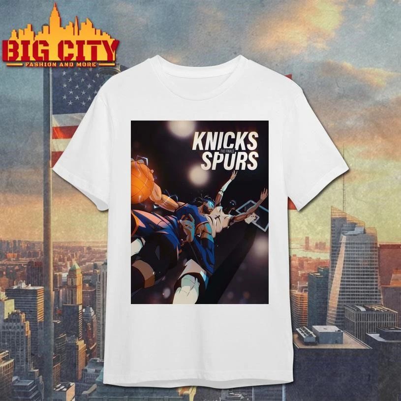 2026 NBA Finals New York Knicks Vs San Antonio Spurs Jalen Brunson Vs Victor Wembanyama Poster Shirt