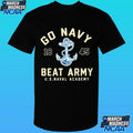 Go Navy Midshipmen Football Go Navy Beat Army 1845 Logo Shirt