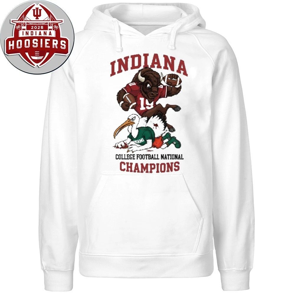 Indiana Football Champions College Football National Mascot Tee Shirt