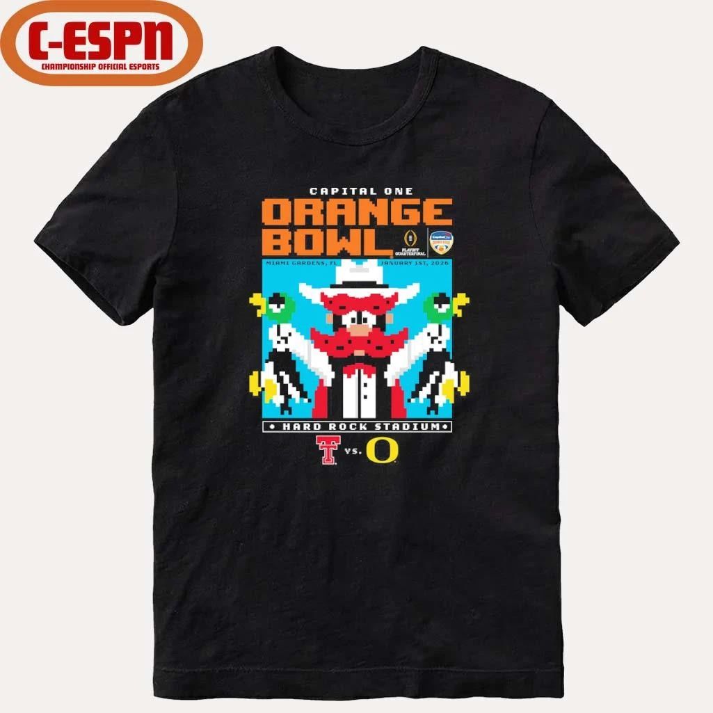 Texas Tech Duck Hunt 2025 Orange Bowl Shirt