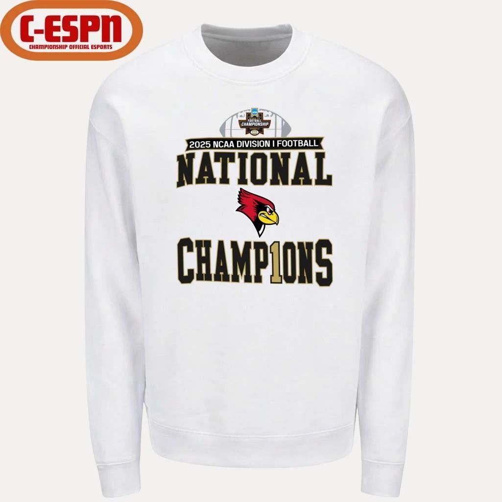 Illinois State Redbirds 2025 NCAA DI Football National Champions Locker Room T-Shirt