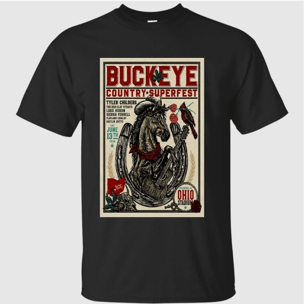 Buckeye Country Superfest June 13 2026 Ohio Stadium in Columbus, OH Poster Shirt