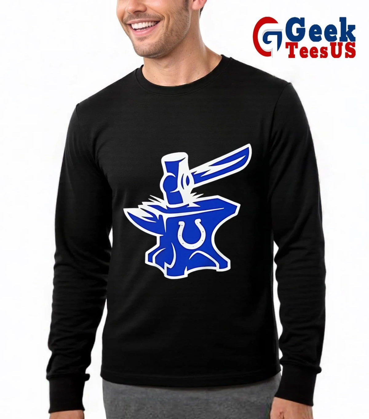 Indianapolis Colts logo Anvil and Horseshoe shirt