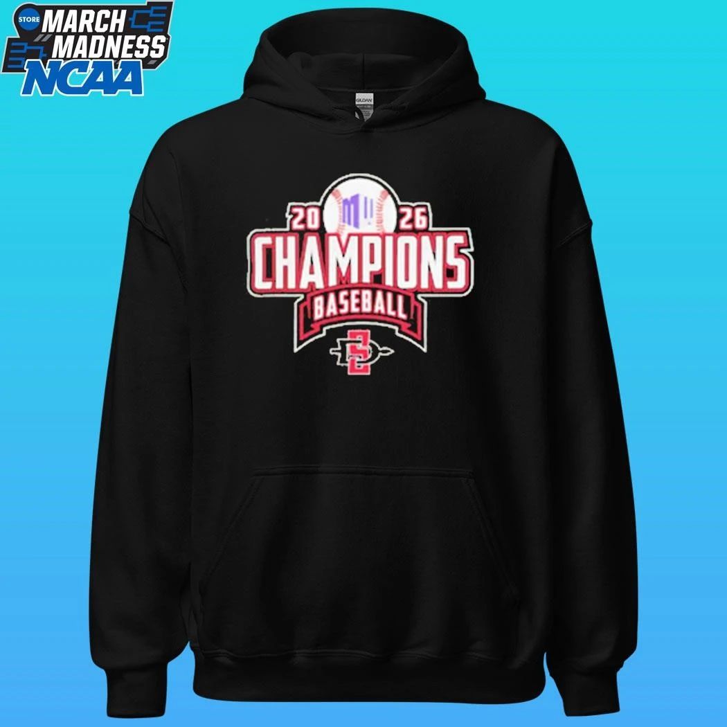 San Diego State Aztecs Ncaa Regular Season Champions Baseball 2026 Shirt