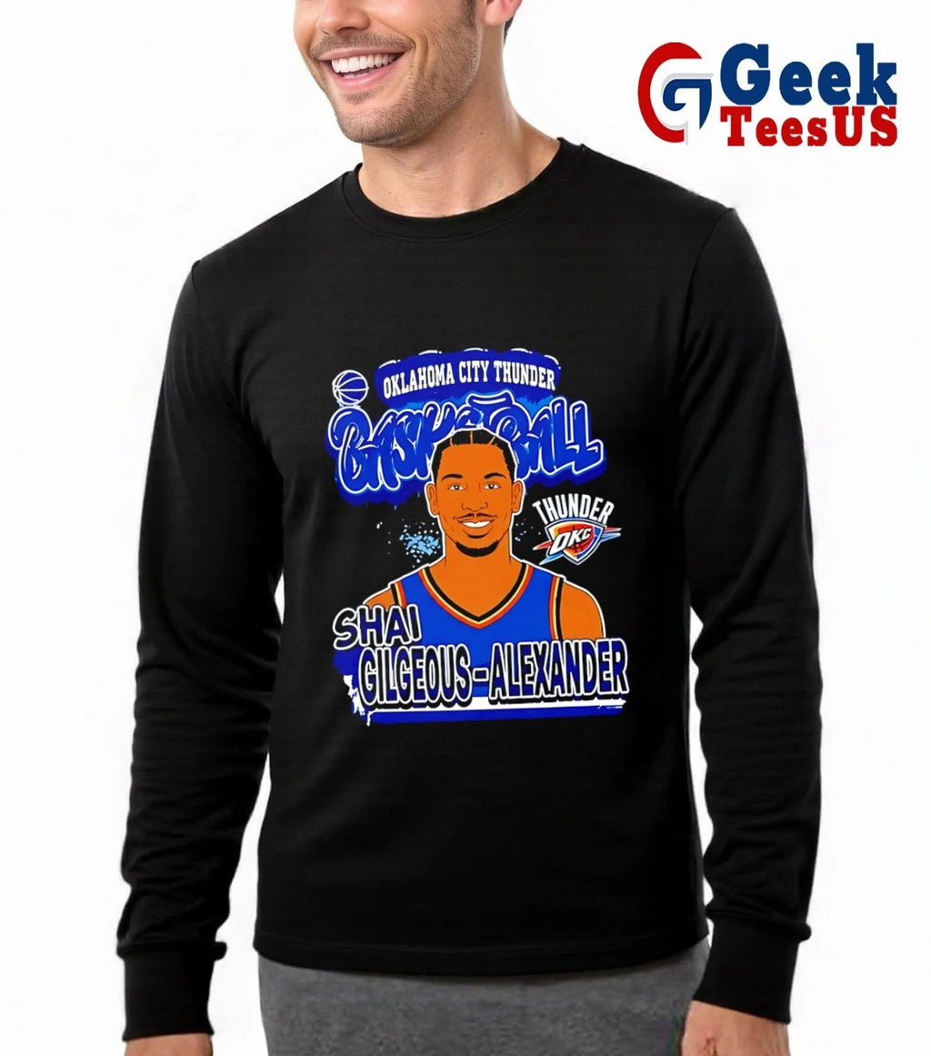 Shai Gilgeous Alexander Oklahoma City Thunder Basketball 2026 NBA graphic shirt