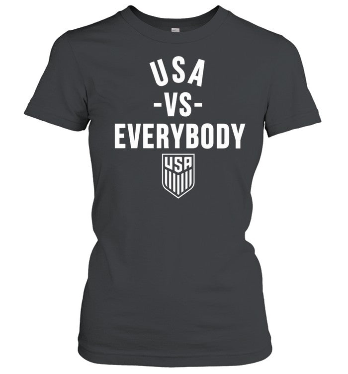 USA vs Everybody Soccer Team Logo USMNT Unisex T-Shirt