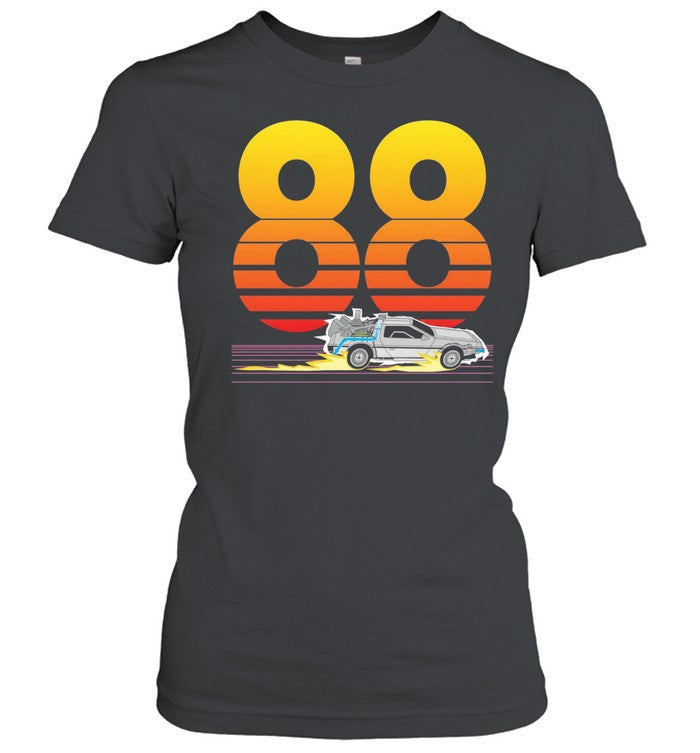 VHS Time Machine Back to the Future sunset retro Unisex T-Shirt