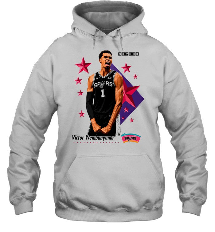 Victor Wembanyama San Antonio Spurs Skybox Vintage Retro Basketball Unisex T-Shirt