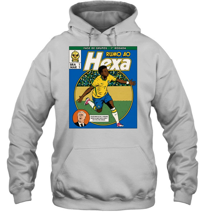 Vinicius Junior Brazil National Team Rumo ao Hexa Fase de Grupos 1 Rodada Unisex T-Shirt