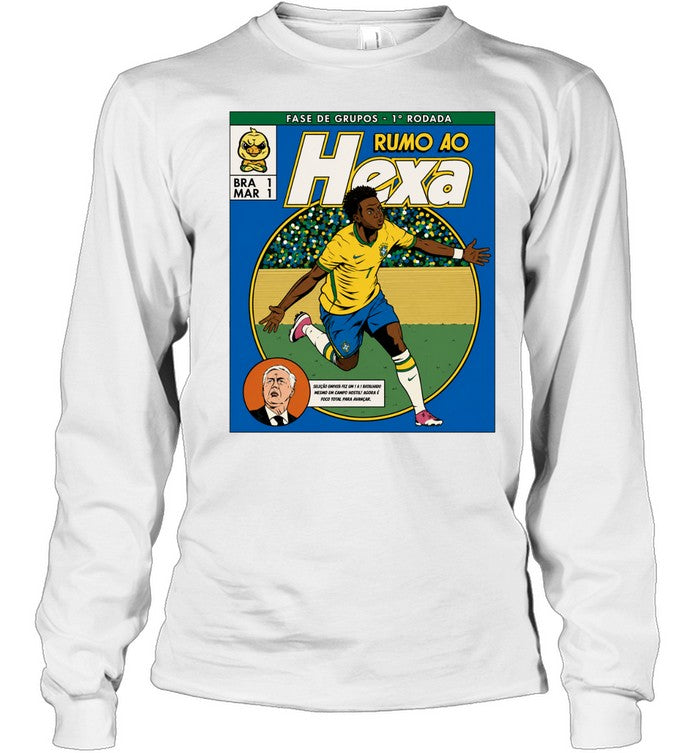 Vinicius Junior Brazil National Team Rumo ao Hexa Fase de Grupos 1 Rodada Unisex T-Shirt