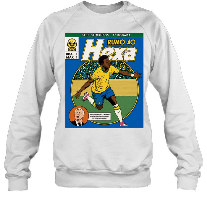 Vinicius Junior Brazil National Team Rumo ao Hexa Fase de Grupos 1 Rodada Unisex T-Shirt