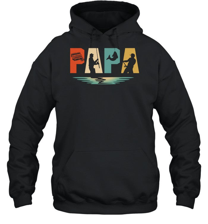 Vintage Fishing Papa Father’s Day Unisex T-Shirt