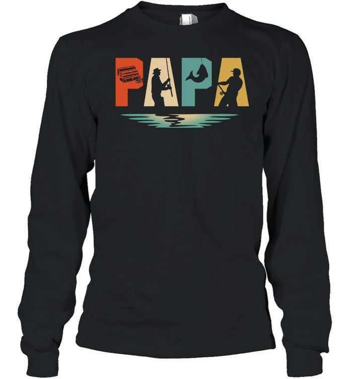 Vintage Fishing Papa Father’s Day Unisex T-Shirt
