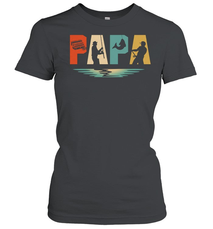 Vintage Fishing Papa Father’s Day Unisex T-Shirt